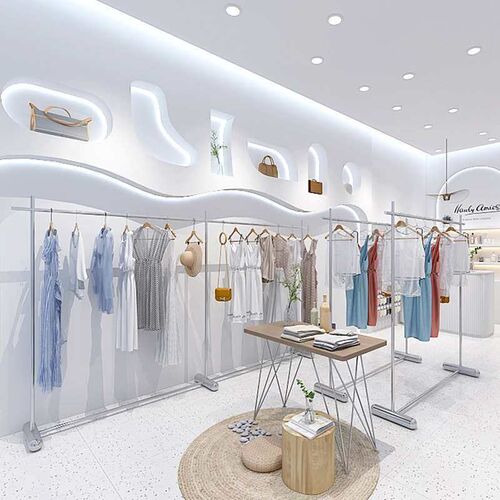 Clothing Store Display Rack Womens Clothing Store Shelf Sta