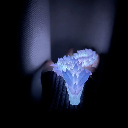 Divine Dragon Statue, 3D Printed Night Light Dragon Sculptur