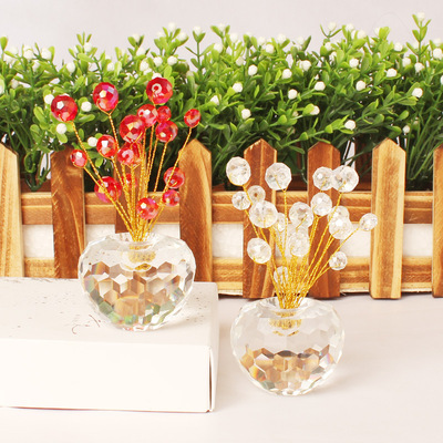 厂家车载创意饰品 水晶幸运果车内饰用品节日礼品 汽车摆件