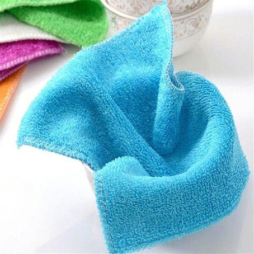 1Pc Soft Multi-color Anti-grease Bamboo Fiber Cleaning Rags
