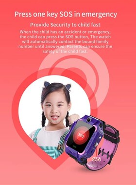 Kids Smart Watch Sim SOS Waterproof Camera Location Tracker