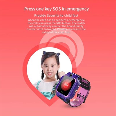 Kids Smart Watch Sim SOS Waterproof Camera Location Tracker