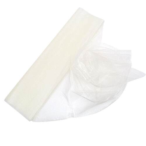 10m/lot 48cm Sheer Crystal Organza Tulle Roll Fabric for Wed