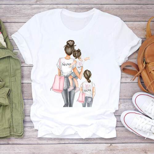 Women Cartoon Super Mom Life Momlife Mama Mother Summer Prin