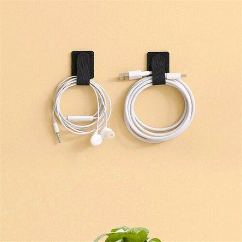 10PCS Under Desk Cable Management Sticky Back Self Adhesive