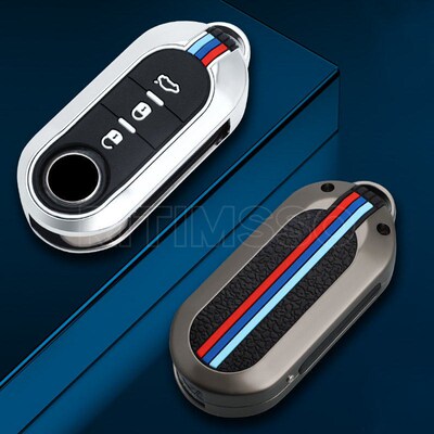 3 Buttons  Alloy Car Flip Key Case ver for Fiat Ducato 500 5
