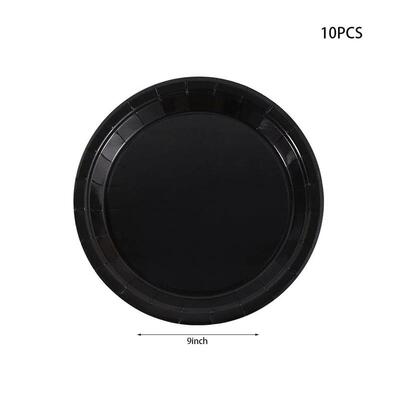 Simple Black  Birthday Party Decoration Single theme Boda 20
