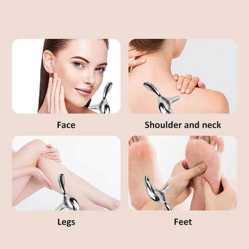 Metal Acupressure Massage Tool Triangle Guasha Scraper Trigg