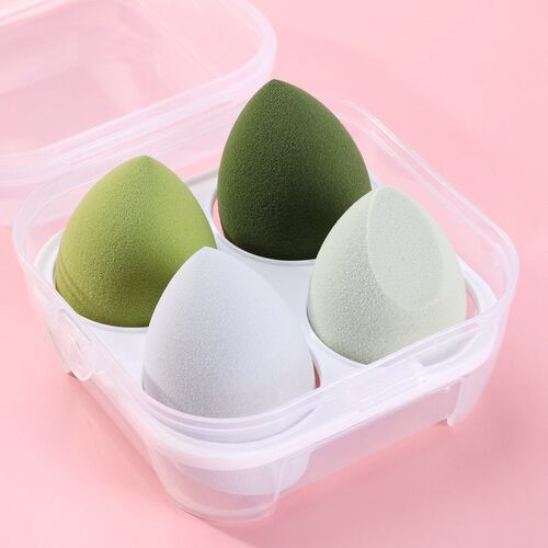 4pcs Makeup Sponge Powder Puff Dry and Wet Combined Beauty