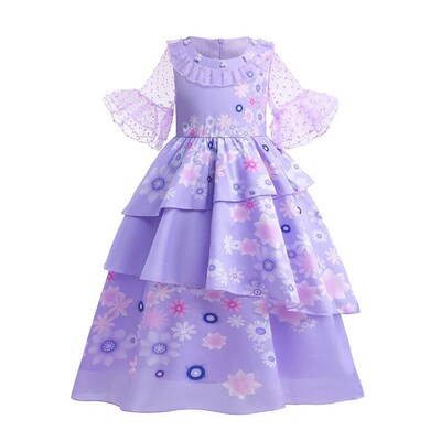 Children Encanto Isabella Mirabel Dress Girls Rapunzel