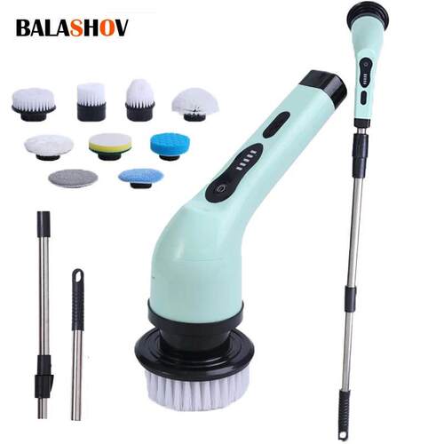9-in-1 Electric Cleaning Brush Electric Spin Cleaning Scrubb
