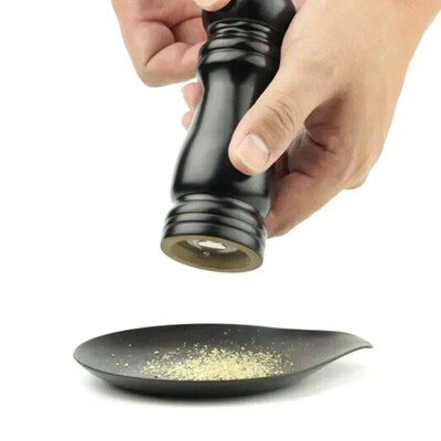 Salt and Pepper Grinder Solid Wood Spice Pepper Mill with St