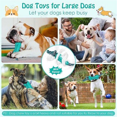 Dog Rubber Chewing Toy Multifunctional Pet Tooth Cleaning