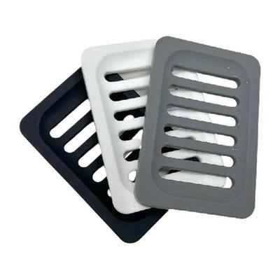Silicone+Soapbar+Holder+Self-Draining+Silicone+Dish+for