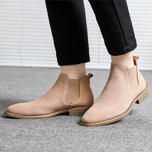 Martin Chelsea Boots For Men Winter Leather Shoes 37-47男靴