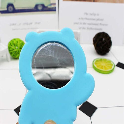Small cosmetic mirror portable pocket mirror cartoon pvc han