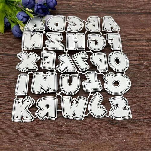 New 26 Letters lace Metal Cutting Dies Stencils For DIY Scra