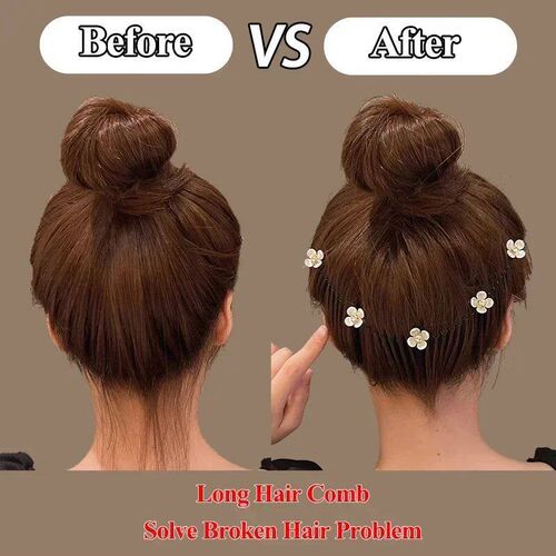 Lovely Flower Pearl Broken Hair Organizer Girls Women Hairpi