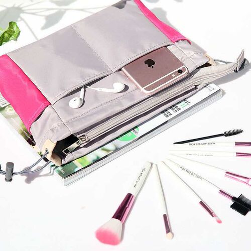 Red Tadpole Contrast Color Bag Middle Bag Inner Bag Storage