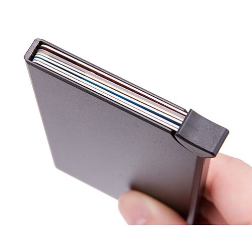 RFID Anti-theft Smart Wallet Thin ID Card Holder Unisex Auto