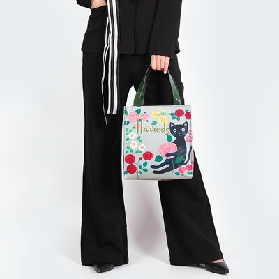 London Style PVC Reusable Shopping Bag Womens Bag Eco Frien
