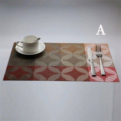 5pcs/set pvc placemat dining table mats set de table bowl