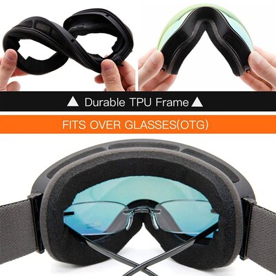 Ski Goggles Double Layers UV400 Anti-fog Winter Outdoor Spor