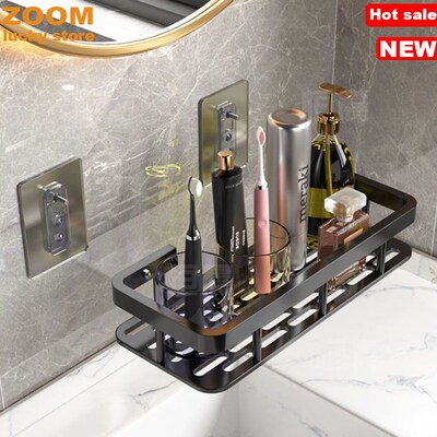 Shower Caddy aluminium Bathroom Shelves Organizers rack