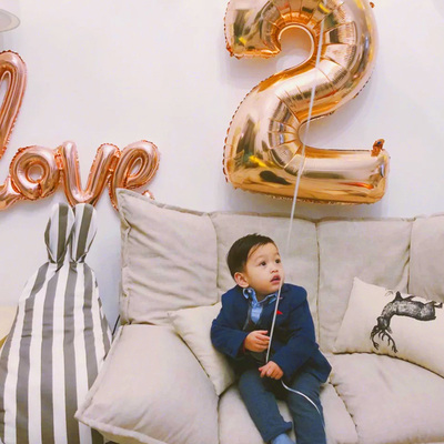 Birthday number balloon party decoration room letter set