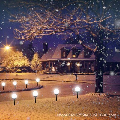 E-commerce Solar Plug-in Ball Light 10cm Ball Light Outdoor