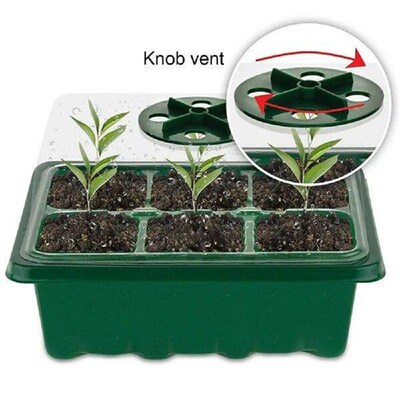 Mini Greenhouse Seedling Starter Trays Humidity Vented