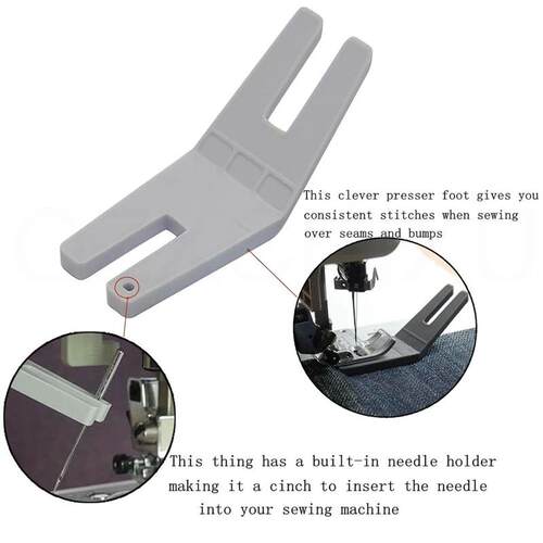 2pcs Sewing Tool Plate Button Reed Presser Foot Hump Jumper