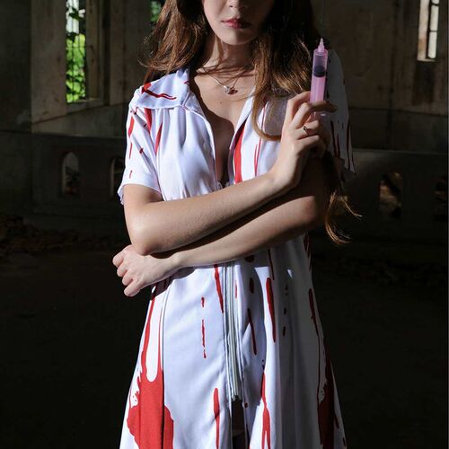 Halloween costume horror bloody doctor bloody nurse ghost br