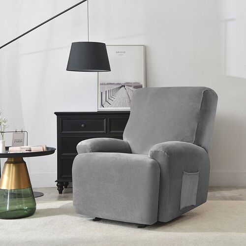Velvet Recliner ver Split Design Massage Lazy Boy Chair ver