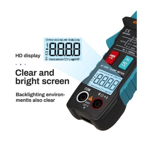 ST203 Digital Clamp Multimeter Ampere 4000 Counts True RMS A