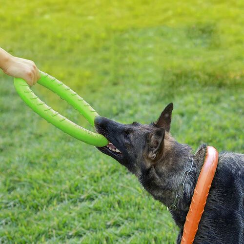 Dog Toys Pet Flying Discs EVA Dog Training Ring Puller Resis