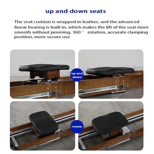 Solid Wood Water Resistance Rowing Machine Household