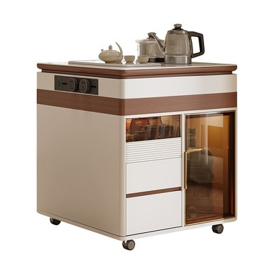 奢梵日记 云景岛台 岛台柜单独家用现代餐厅吧台可移动岩板岛台桌