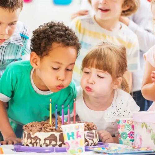 Colored Birthday Party Supplies 6/12pcs Wedding Colorful Mul