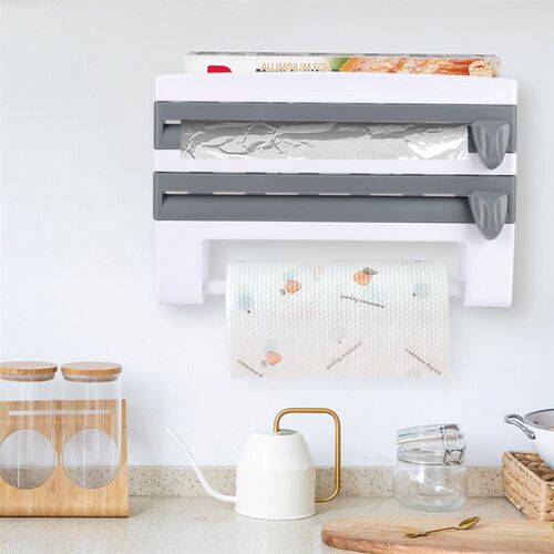 ADOREHOUSE Paper Towel Holder Sauce Bottle Rack Kitchen Orga