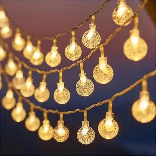 1.5M Pentagram Snowflake LED String Light Garland Merry Chri