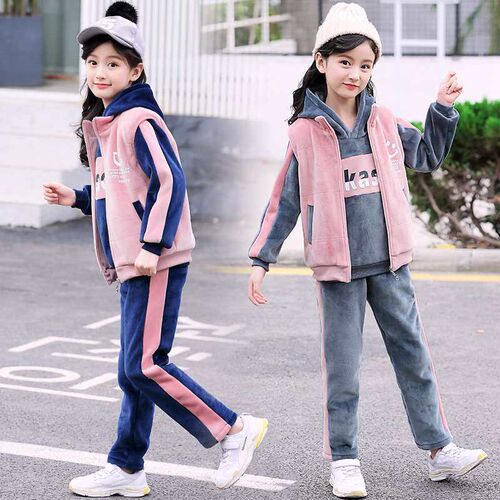 Childrens Wear Girls Winter Suit New Style Childrens Spor