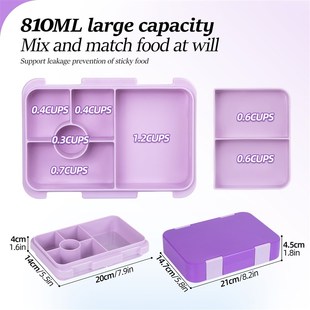 Portable Sealed Lunch Box Student Bento Box Microwave Availa