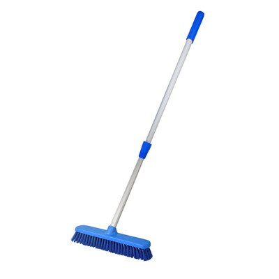 Aluminum alloy telescopic rod courtyard floor cleaning brush
