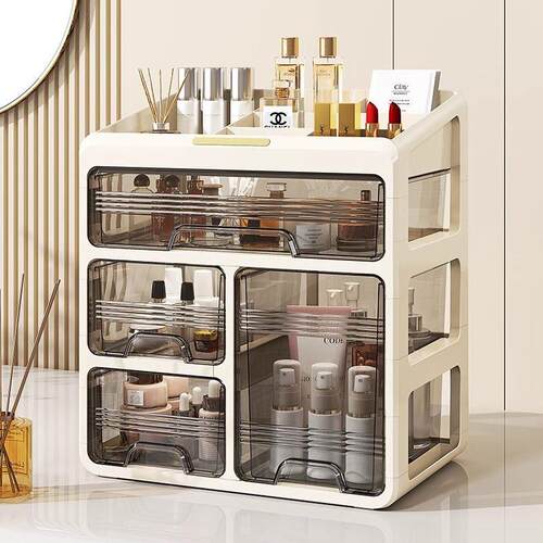Makeup Organizer Cosmetic Storage Box Drawer Type Desktop Fi