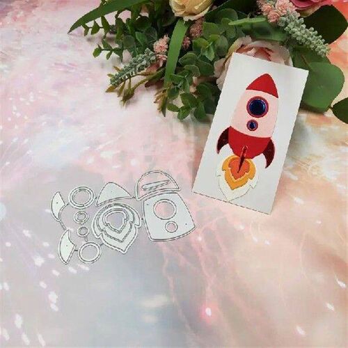 Rocket Metal Cutting Dies Stencil Scraping DIY Album