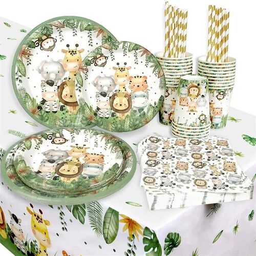 Jungle Animal Theme Party Decorations Jungle Safari Disposab