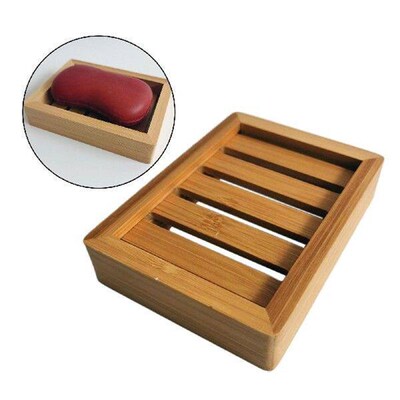 Durable Bamboo Soap Dish Sink Shower Bathtub Soap Holder