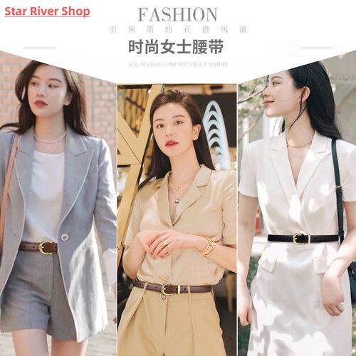 Luxury Designer Women Belt Genuine Leather Female Fashion Me