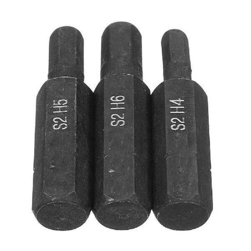 3pcs Hexagon Driver Set Screwdriver Bits 8mm Hex Shank 36mm